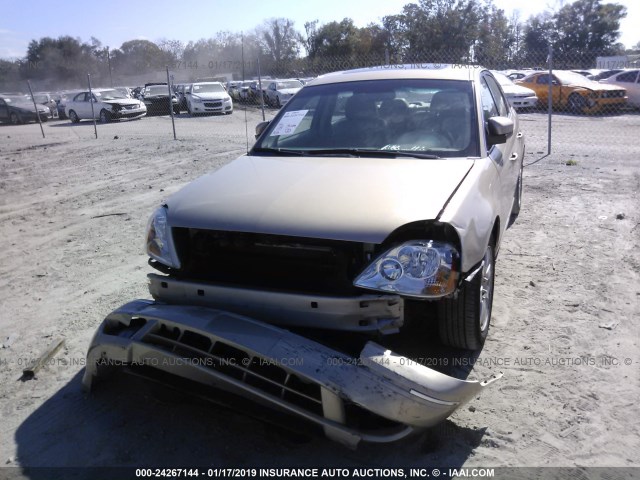 1FAFP24117G110017 - 2007 FORD FIVE HUNDRED SEL BEIGE photo 6