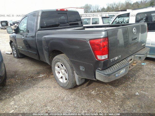 1N6AA06A95N523400 - 2005 NISSAN TITAN XE/SE/LE GRAY photo 3