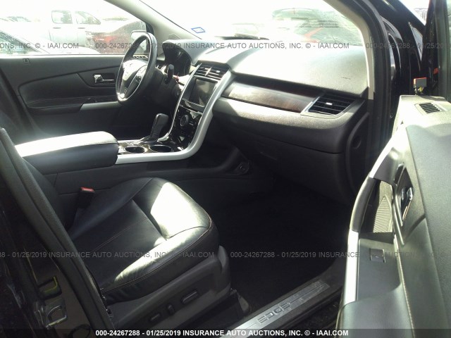 2FMDK3K94CBA33476 - 2012 FORD EDGE LIMITED BLACK photo 5