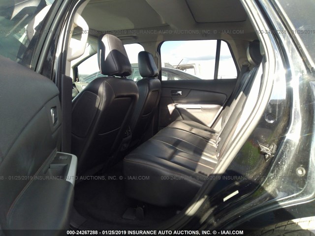 2FMDK3K94CBA33476 - 2012 FORD EDGE LIMITED BLACK photo 8