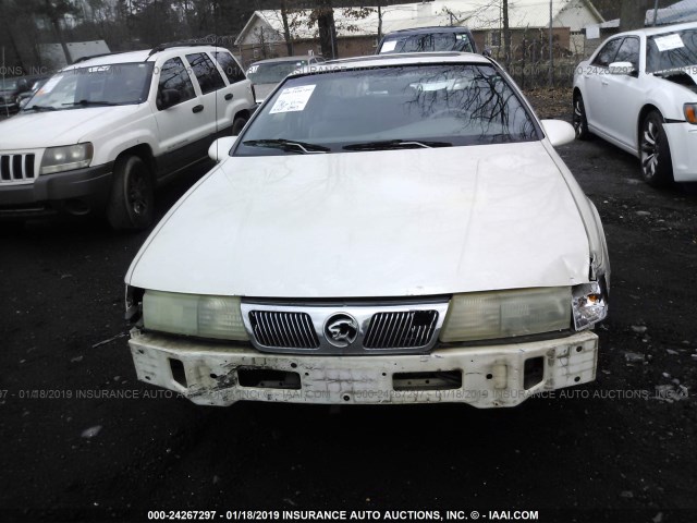 1MELM62W6SH623549 - 1995 MERCURY COUGAR XR7 WHITE photo 6