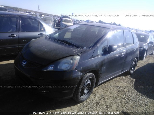 JHMGE8H34BC012472 - 2011 HONDA FIT BLACK photo 2