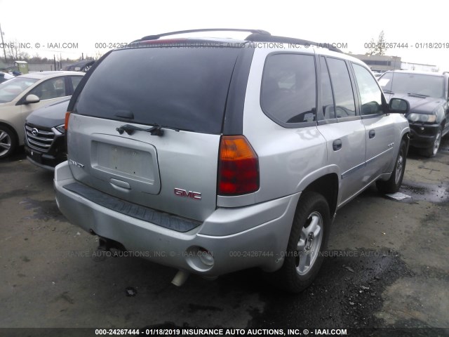 1GKDT13S662193185 - 2006 GMC ENVOY SILVER photo 4