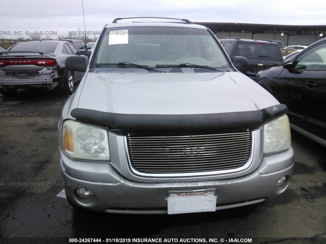 1GKDT13S662193185 - 2006 GMC ENVOY SILVER photo 6