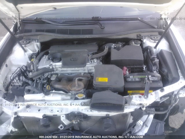 4T4BF1FK0ER418694 - 2014 TOYOTA CAMRY L/SE/LE/XLE 白色 照片 10
