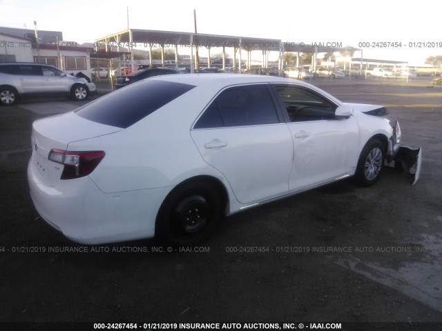 4T4BF1FK0ER418694 - 2014 TOYOTA CAMRY L/SE/LE/XLE 白色 照片 4