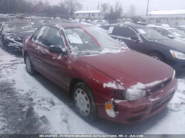 JF1GC4352YH503259 - 2000 SUBARU IMPREZA L RED photo 1