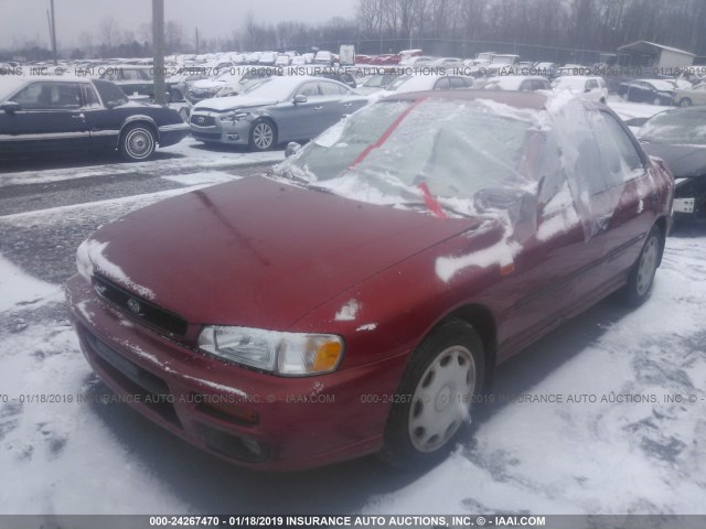 JF1GC4352YH503259 - 2000 SUBARU IMPREZA L RED photo 2