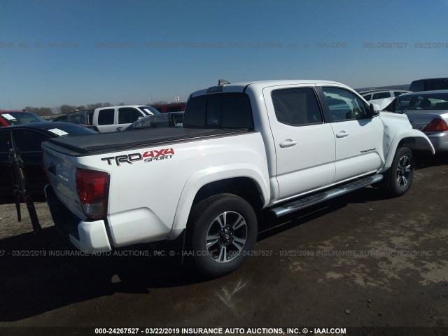 3TMCZ5AN5GM042682 - 2016 TOYOTA TACOMA DBL CAB/SR/SR5/TRD SPT/OR WHITE photo 4