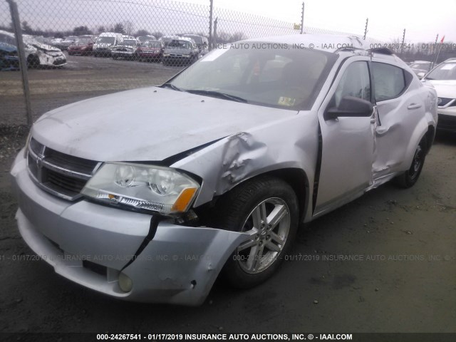 1B3LC56B99N505417 - 2009 DODGE AVENGER SXT/R/T SILVER photo 2