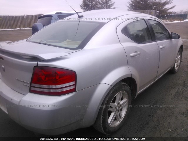 1B3LC56B99N505417 - 2009 DODGE AVENGER SXT/R/T SILVER photo 4