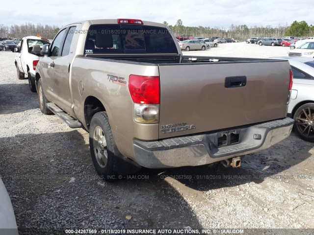 5TBRT541X7S450298 - 2007 TOYOTA TUNDRA DOUBLE CAB SR5 GOLD photo 3