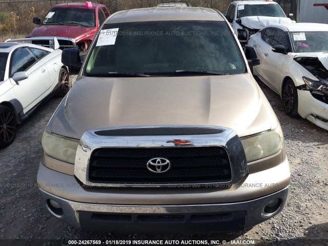 5TBRT541X7S450298 - 2007 TOYOTA TUNDRA DOUBLE CAB SR5 GOLD photo 6