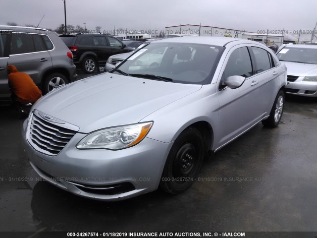 1C3CCBAB7CN291611 - 2012 CHRYSLER 200 LX SILVER photo 2