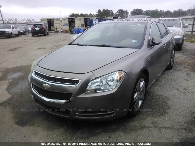 1G1ZH57BX8F179685 - 2008 CHEVROLET MALIBU 1LT BROWN photo 2