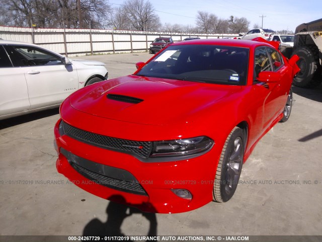 2C3CDXHG4KH526968 - 2019 CHRYSLER 4 DOOR  RED photo 2