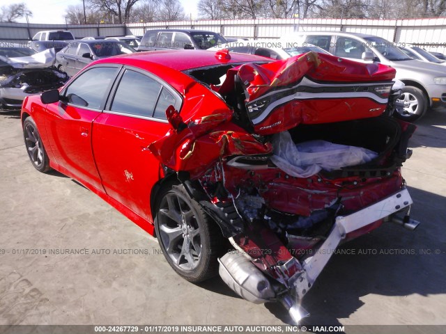 2C3CDXHG4KH526968 - 2019 CHRYSLER 4 DOOR  RED photo 3