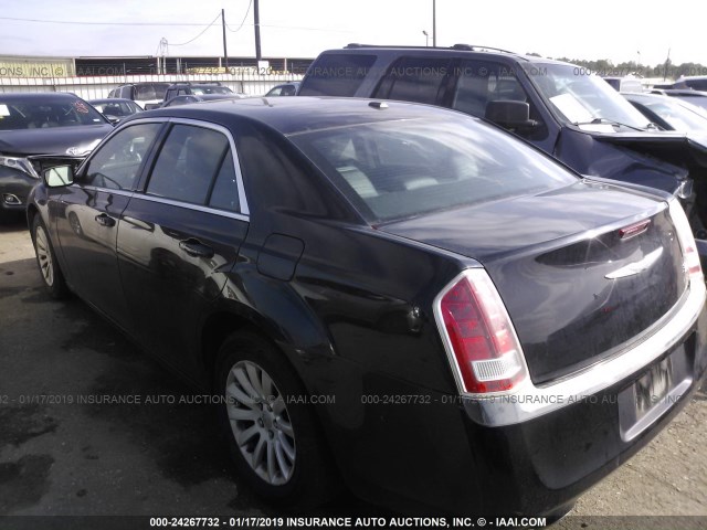 2C3CCAAG1DH731421 - 2013 CHRYSLER 300 BLACK photo 3