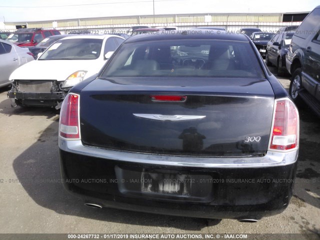 2C3CCAAG1DH731421 - 2013 CHRYSLER 300 BLACK photo 6