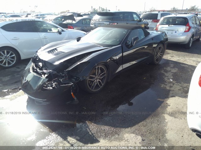 1G1YK3D70F5119239 - 2015 CHEVROLET CORVETTE STINGRAY/2LT/Z51 BLACK photo 2