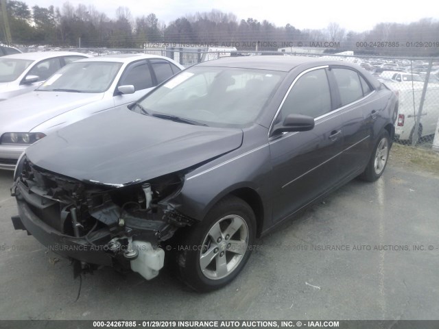 1G11B5SA2DF256525 - 2013 CHEVROLET MALIBU LS GRAY photo 2