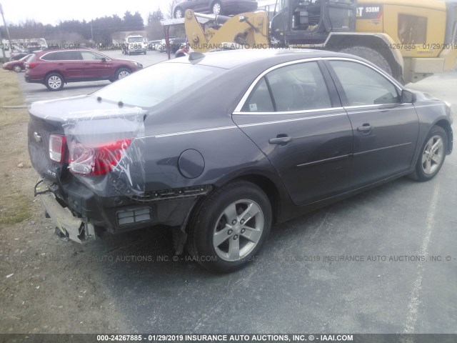 1G11B5SA2DF256525 - 2013 CHEVROLET MALIBU LS GRAY photo 4