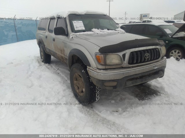 5TEHN72NX4Z449391 - 2004 TOYOTA TACOMA DOUBLE CAB SILVER photo 1