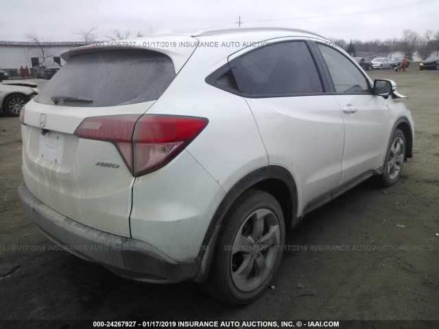 3CZRU6H79HM733750 - 2017 HONDA HR-V EXL WHITE photo 4