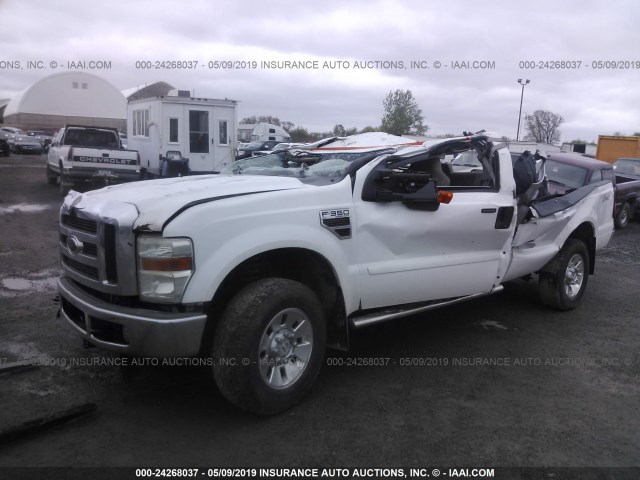 1FTWX31R48ED69558 - 2008 FORD F350 SRW SUPER DUTY WHITE photo 2