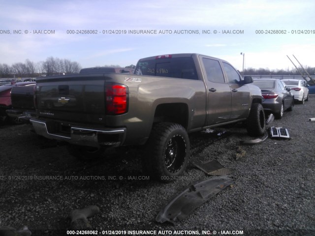 3GCUKREC4EG251500 - 2014 CHEVROLET SILVERADO K1500 LT BROWN photo 4