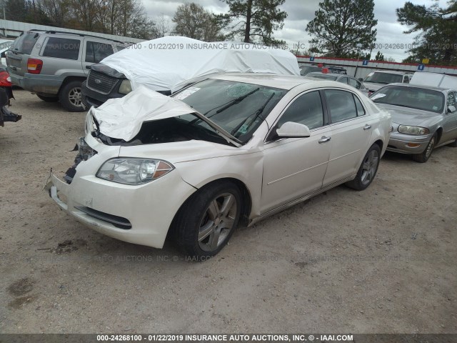 1G1ZC5E05CF226162 - 2012 CHEVROLET MALIBU 1LT თეთრი ფოტო 2