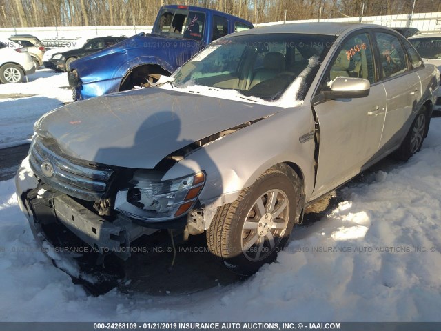 1FAHP24W78G163634 - 2008 FORD TAURUS SEL GRAY photo 2