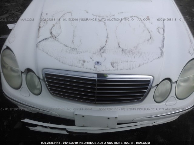 WDBUF65J73A339288 - 2003 MERCEDES-BENZ E 320 WHITE photo 6