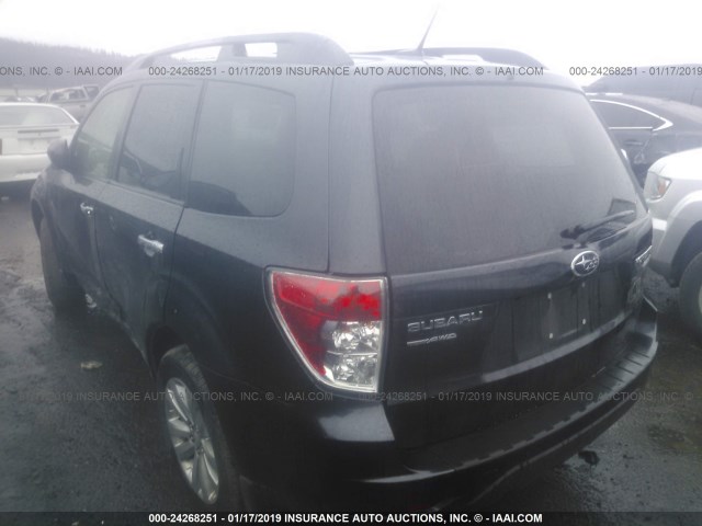 JF2SHAEC6CH470096 - 2012 SUBARU FORESTER LIMITED BLACK photo 3