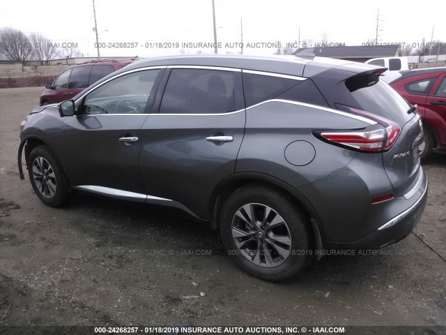 5N1AZ2MG3JN168275 - 2018 NISSAN MURANO GRAY photo 3