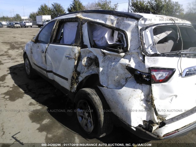 1GNKRFED5FJ137541 - 2015 CHEVROLET TRAVERSE LS WHITE photo 6