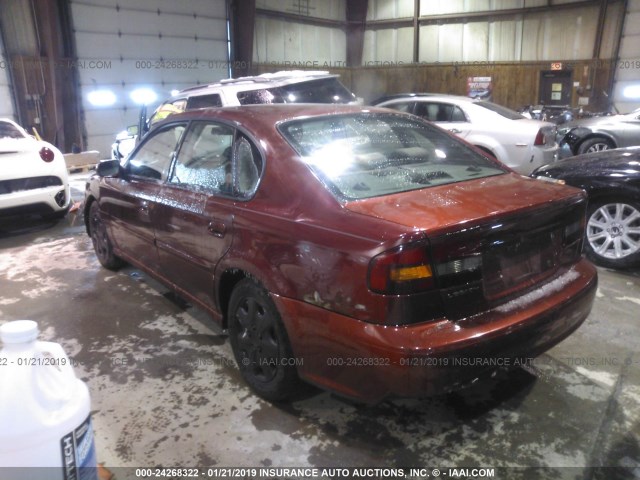 4S3BE635337201570 - 2003 SUBARU LEGACY L/L SPECIAL RED photo 3