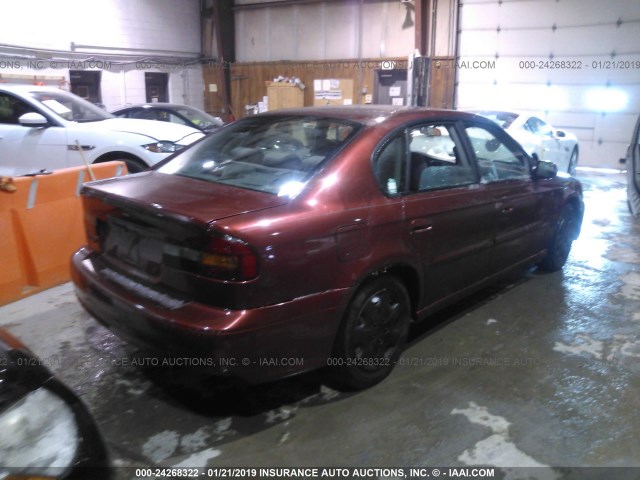 4S3BE635337201570 - 2003 SUBARU LEGACY L/L SPECIAL RED photo 4