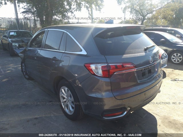 5J8TB3H32JL015656 - 2018 ACURA RDX GRAY photo 3