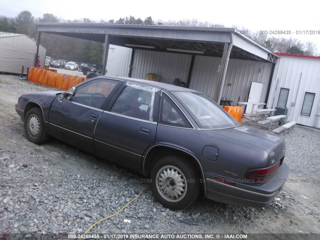 2G4WB55LXR1410340 - 1994 BUICK REGAL CUSTOM GRAY photo 3