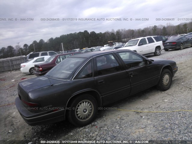 2G4WB55LXR1410340 - 1994 BUICK REGAL CUSTOM GRAY photo 4