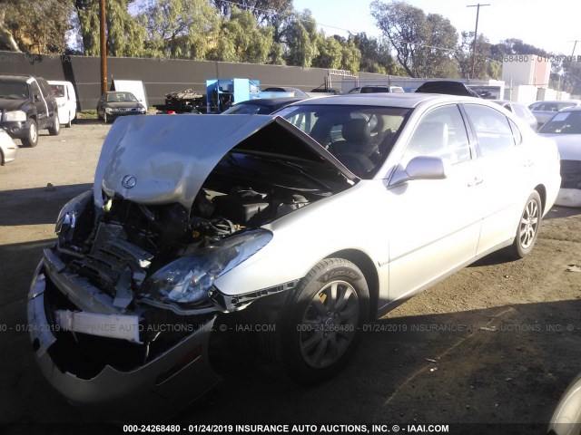 JTHBA30G545010180 - 2004 LEXUS ES 330 SILVER photo 2