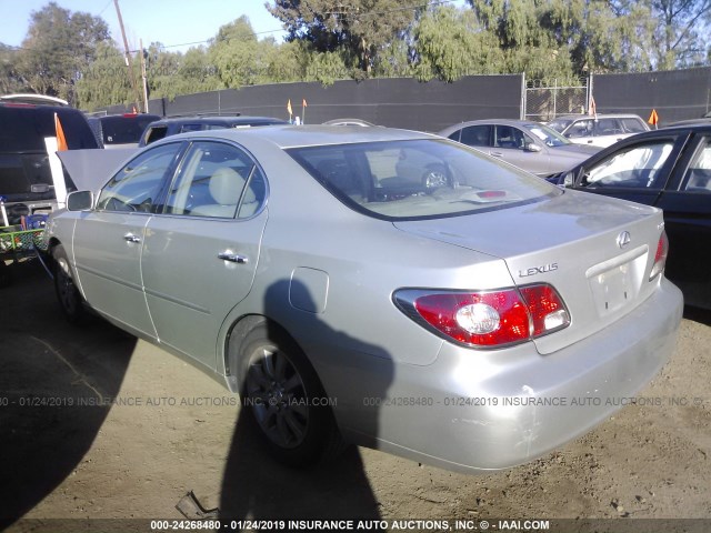 JTHBA30G545010180 - 2004 LEXUS ES 330 SILVER photo 3