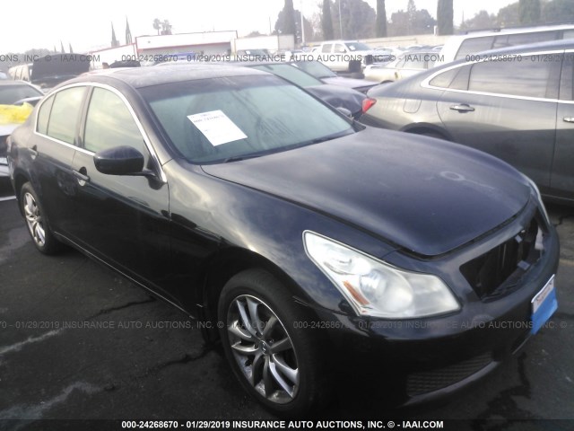 JNKCV61F09M051426 - 2009 INFINITI G37 BLACK photo 1