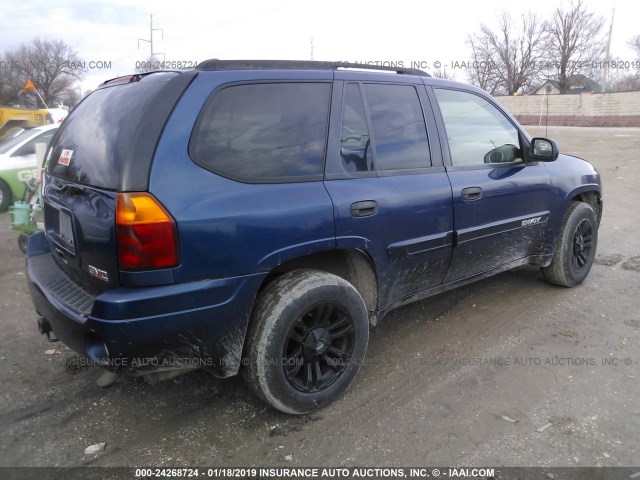 1GKDS13S842119895 - 2004 GMC ENVOY BLUE photo 4