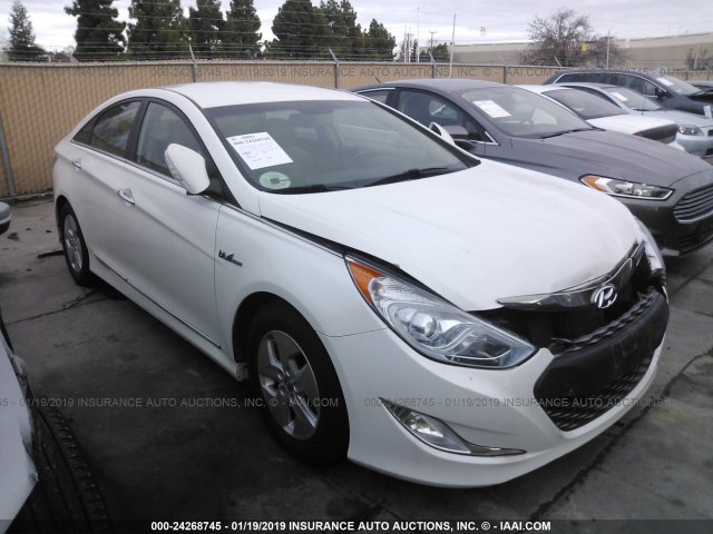 KMHEC4A4XCA039081 - 2012 HYUNDAI SONATA HYBRID WHITE photo 1