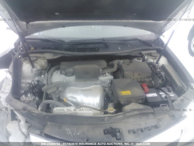 4T4BF1FK8CR232477 - 2012 TOYOTA CAMRY SE/LE/XLE 银色 照片 10