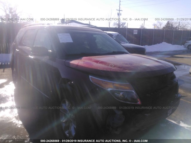 1FM5K7D86DGB52950 - 2013 FORD EXPLORER XLT RED photo 1