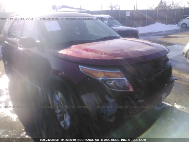 1FM5K7D86DGB52950 - 2013 FORD EXPLORER XLT RED photo 6