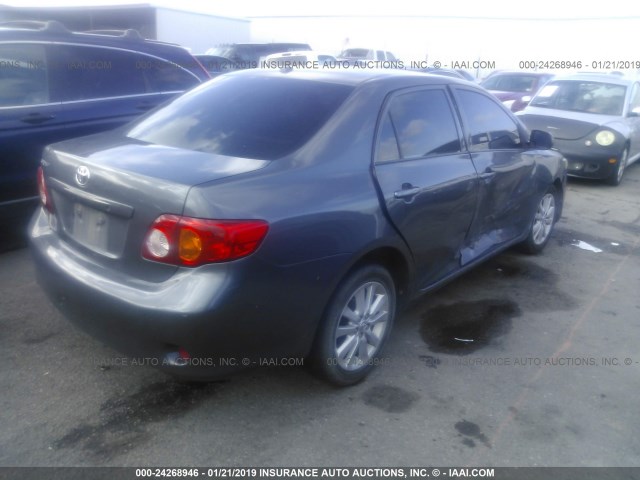 JTDBL40E899072849 - 2009 TOYOTA COROLLA LE/XLE GRAY photo 4